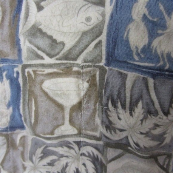 Campia Moda vintage Men Hawaiian camp shirt p2p 24 L aloha luau tropical rayon - Picture 5 of 9